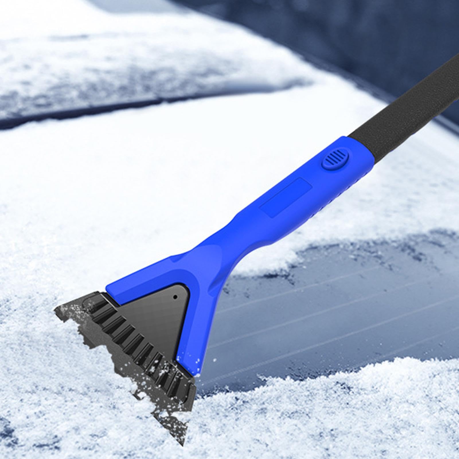 Raschietto per ghiaccio e neve, con impugnatura ergonomica in | schiuma, 2 in 1, staccabile, raschietto per ghiaccio per auto, SUV, camion, parabrezza e finestrini