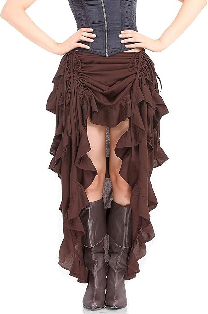 ThePirateDressing Saia feminina Steampunk Victorian Cosplay