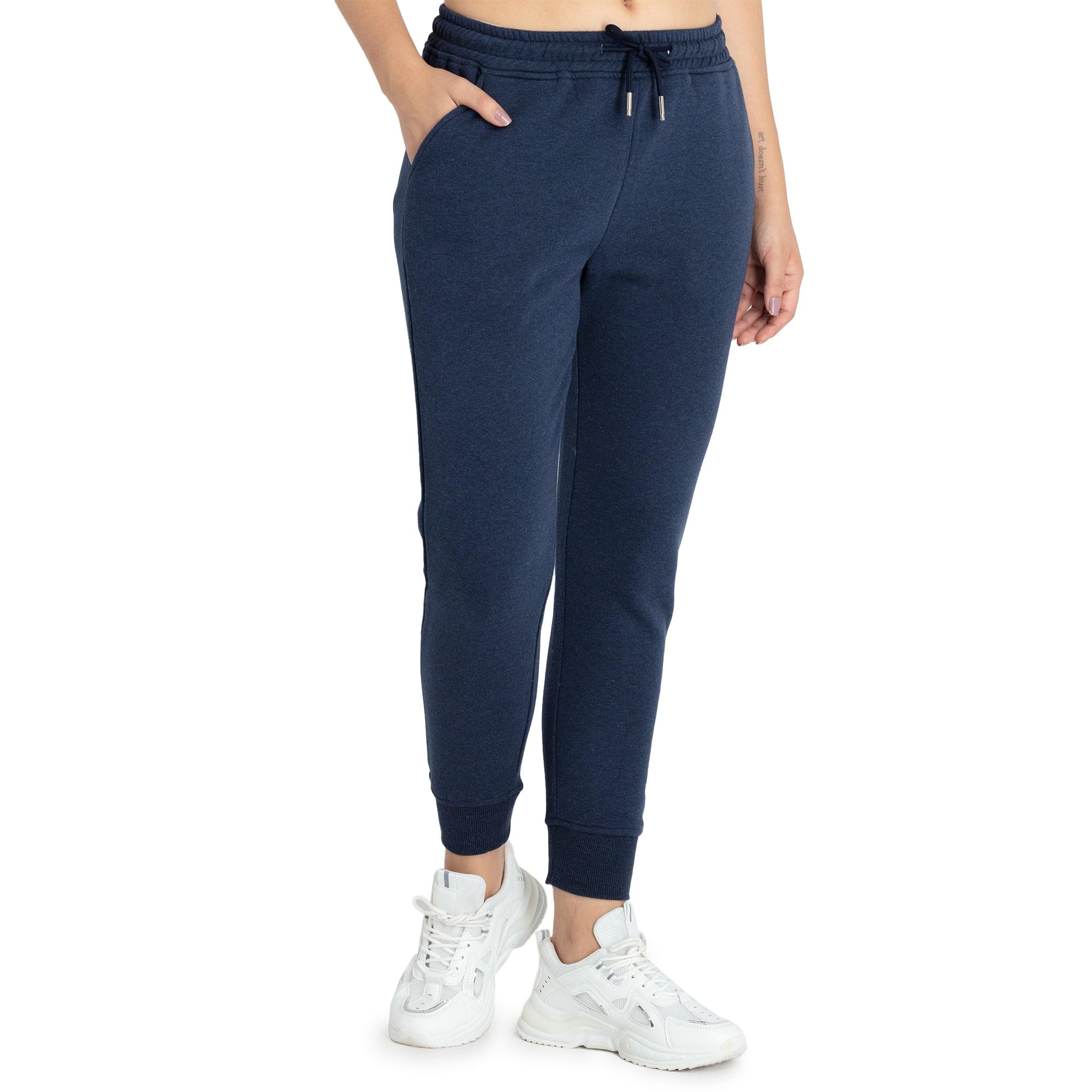 Womens Solid Regular Fit Joggers-image-42