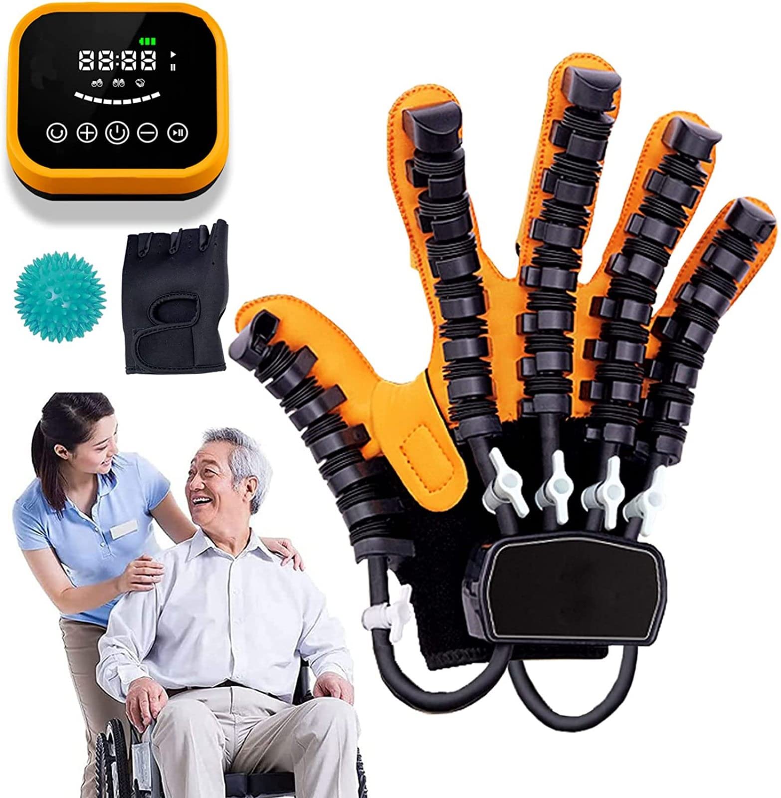 Dito di Allenamento Corsa Stecca Mano Dito Raddrizzamento Tutore Protezione per Ictus Emiplegia Funzione Mano Recupero Sollievo Crampi alle Dita