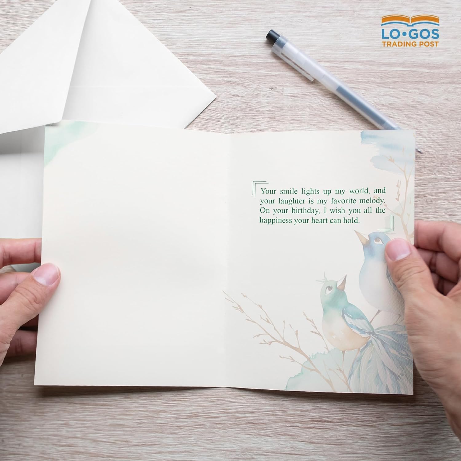 妻、婚約者、ガールフレンド、ソウルメイトへのハッピーバースデーカード - デラックスフェルト紙、愛の引用グリーティングカードギフト