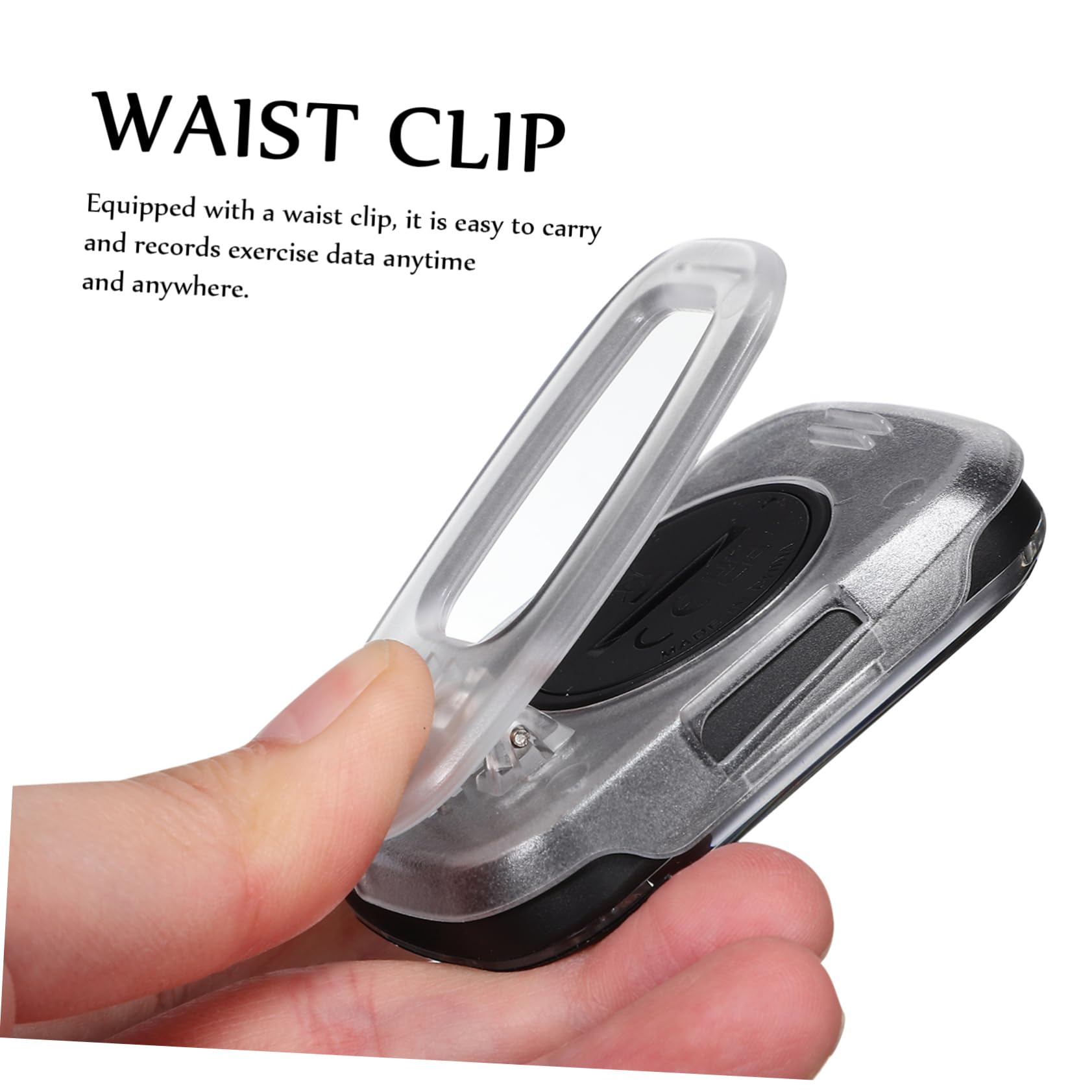 UKCOCO Podomètre Clip Portable Compteur Cordon pour Randonnée Course pour Âges de Fitness