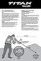 Vista 5 de Allen Company Titán Crossbow Bolt De-Cocking Head, roscas de flecha estándar AMO/ATA, silicona/acero, negro