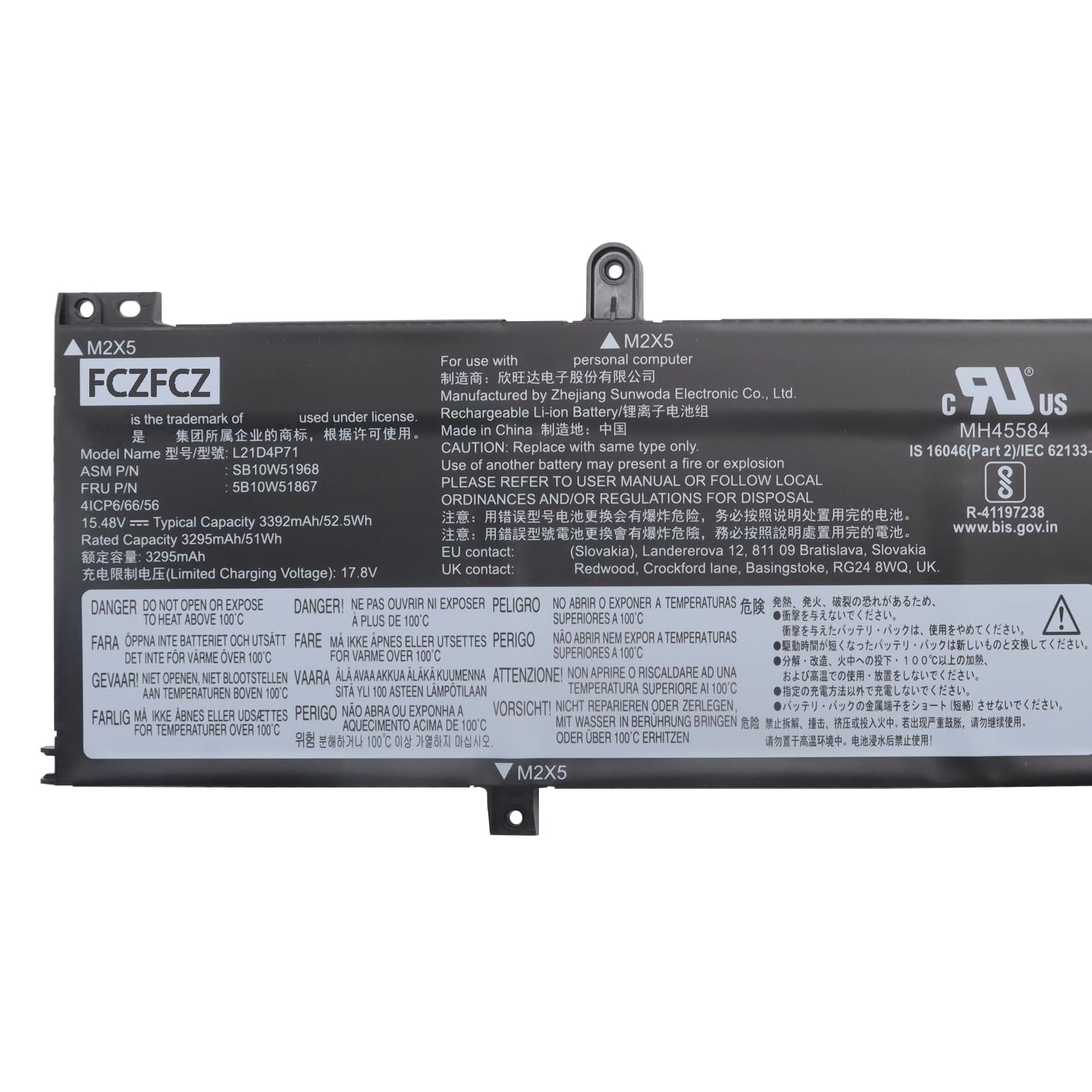 Amazon.com: FCZFCZ L21D4P71 Replacement for Lenovo ThinkPad T14