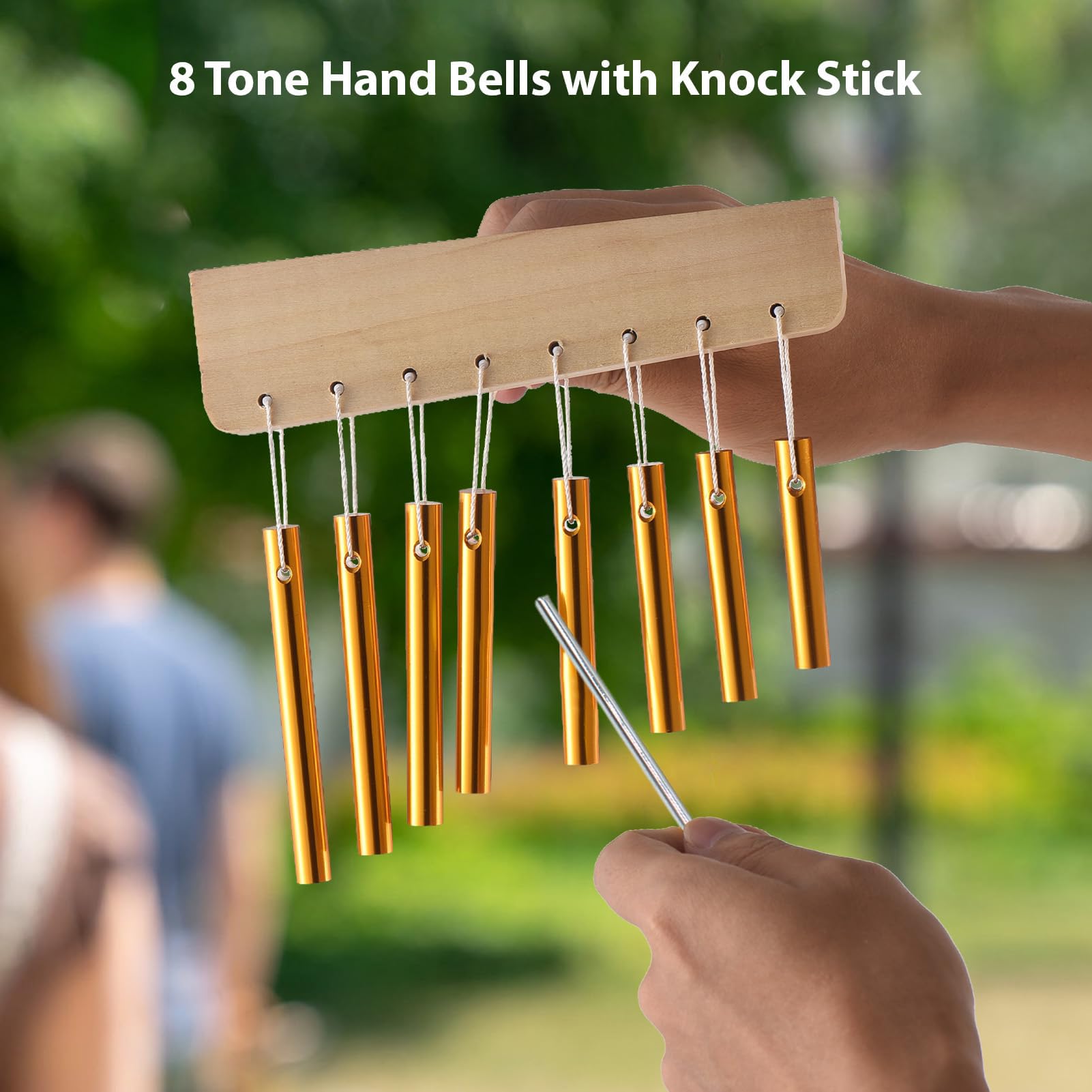 CHIMES Instrumento, Percussion CHIMES - Campana de una sola, Getter atención en clase, decoración musical, accesorios de meditación para la práctica y el rendimiento