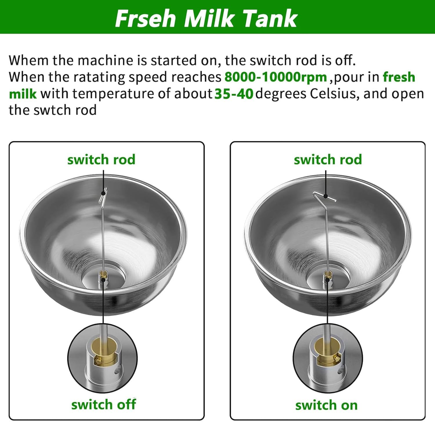 Separatore per crema di latte, 50 l/h, in acciaio inox, efficiente strumento per la lavorazione dei prodotti lattiero-caseari per la casa e le piccole imprese latte fresco di cammello