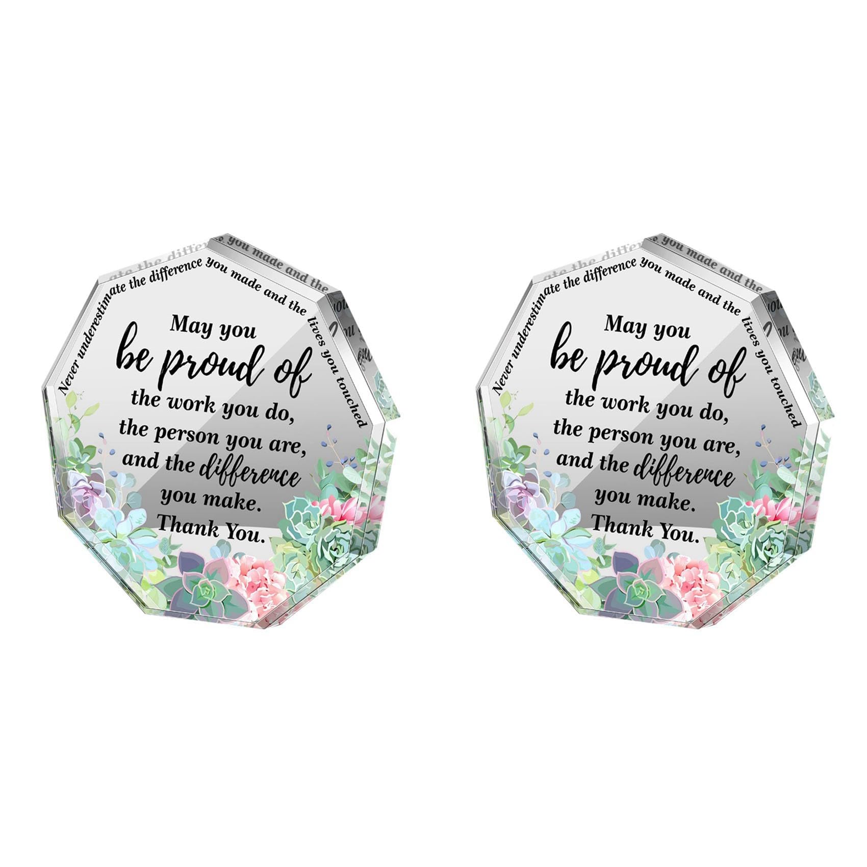 Hndhbfgrt 2X Gift for Friend Friendship Gift for Woman Birthday Gifts for Friend Going Away Gifts Plaque for Coworker