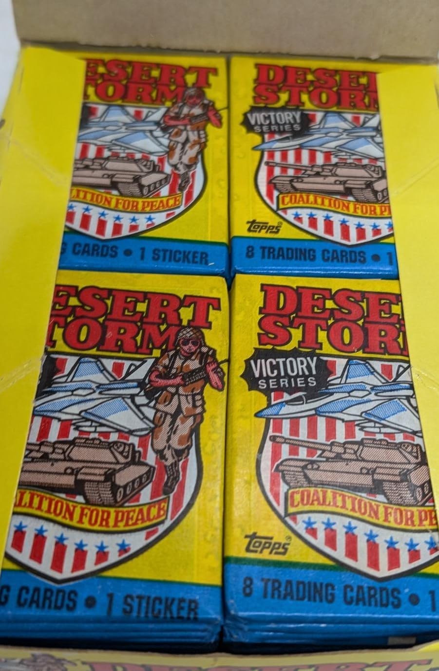 Topps Desert Storm Coalition for Peace Trading Cards Box - 36 Count (288 Pieces) - View 8