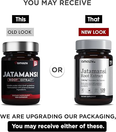 Miniatura 3 de AMALTH Extracto de Jatamansi 500 mg de fuerza de raíz de espiga - 120 cápsulas vegetales (Nardostachys jatamansi) Hierbas y suplementos veganos sin