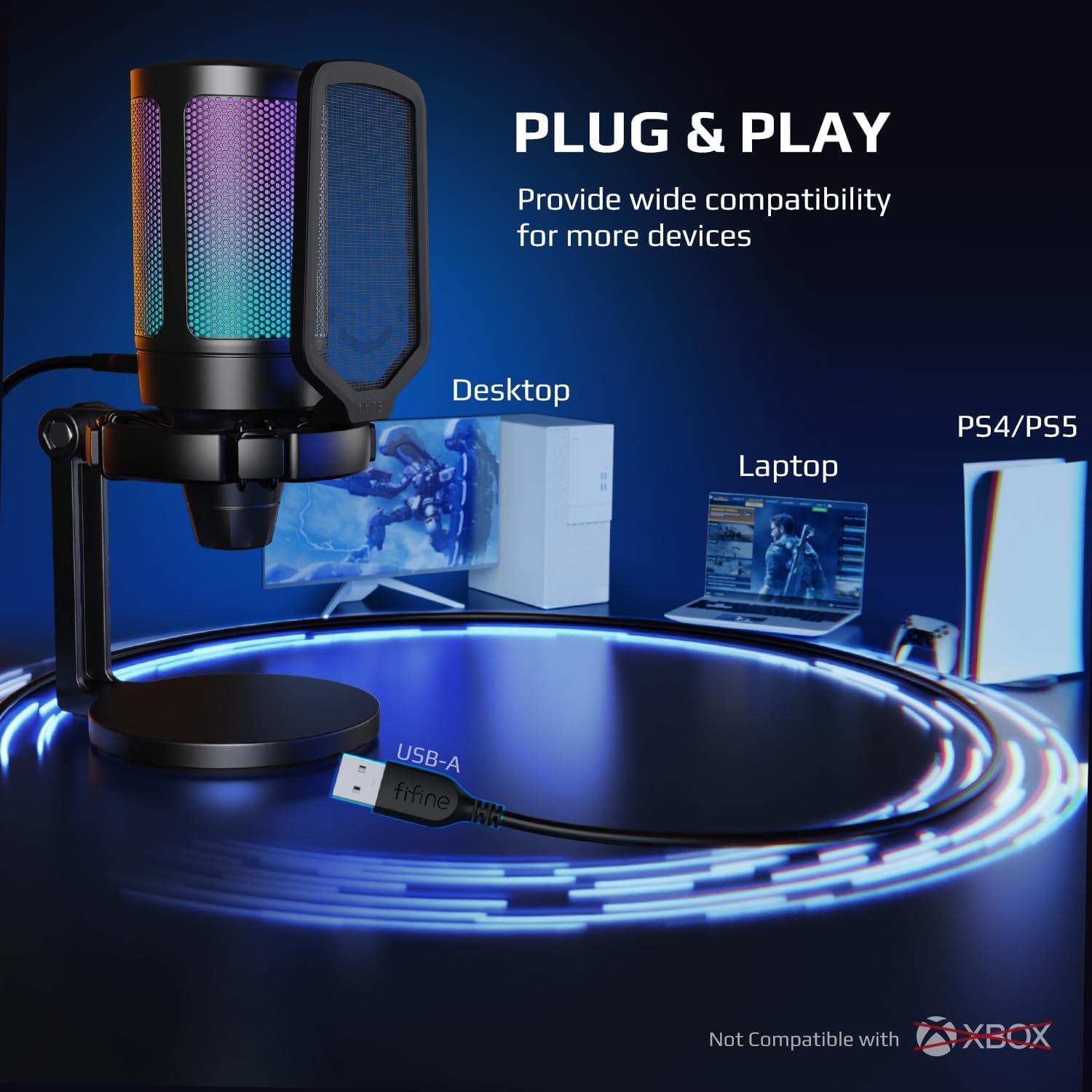 Microphone Streaming Pc For Ps4 Condenser Microphone Streaming Mic