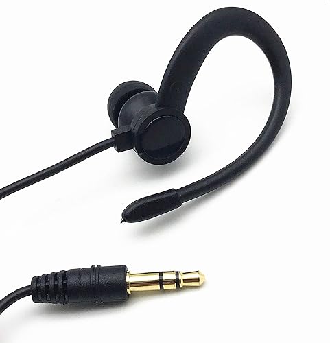 Miniatura 6 de Auriculares intrauditivos estéreo de un solo lado a auriculares mono,0.138 in Plug Ear Hook Earpiece,Compatible Android Smartphones Reproductores MP3