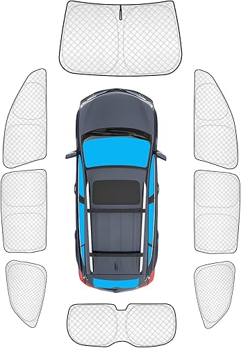 Miniatura 28 de KMF - Parasol de repuesto para parabrisas, cubierta para ventana lateral y trasera, cubierta protectora para visor, para campamento, bebé, bloqueo