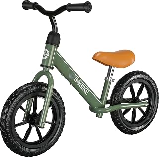 BOBIKE Toddler Balance Bike for 2-5 Year Olds - Adjustable Seat & Handlebar, Lightweight 5.5lbs No-Pedal Training Bike, Perfect Kids Gift
