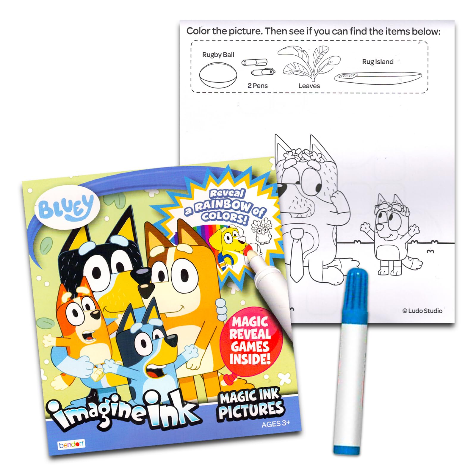 BLUEY 子ども用水筒と塗り絵セット BLUEY 子ども用水筒と塗り絵セット BLUEY 子ども用水筒と塗り絵