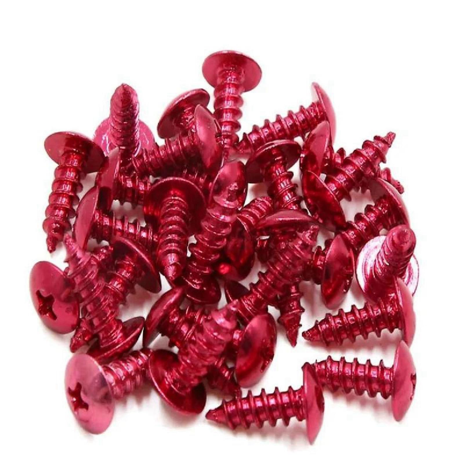 Viti, Viti autofilettanti, Viti autofilettanti a Testa Tonda M5 con Impronta a Croce, Viti in Alluminio Phillips, 20 Pezzi(Purple 20pcs)