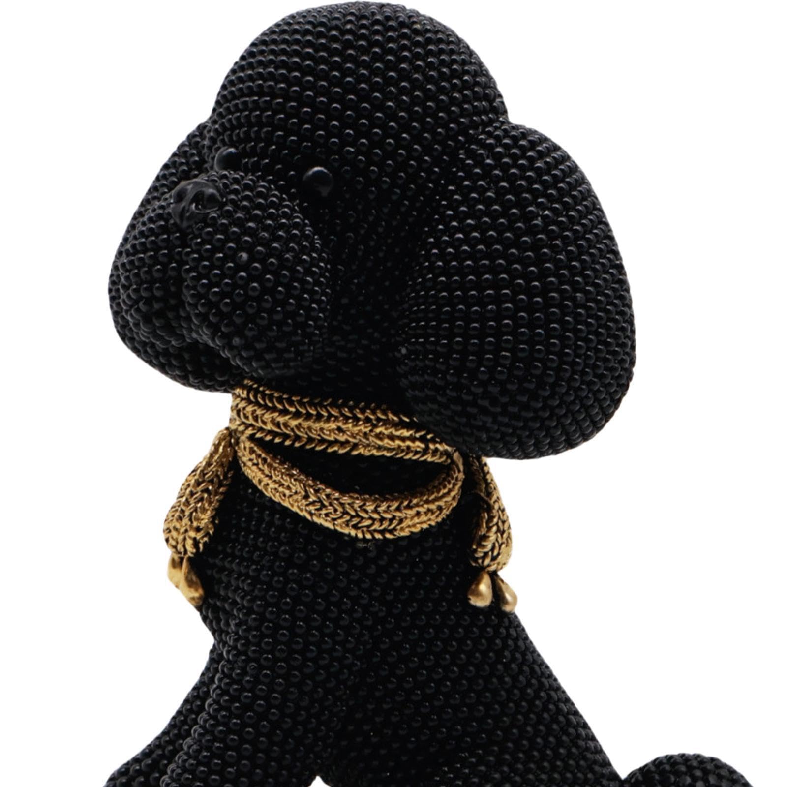 mophrati Statua da tavolo a forma di cane: opera d'arte moderna e creativa per l'arredamento, realizzata con resina di qualità, statue decorative per amici, ecc.