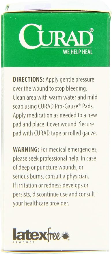 Cinta de papel para yeso CURAD Non-Woven Pro-Gauze, 2" x 2", paquete de 6 unidades miniatura 8