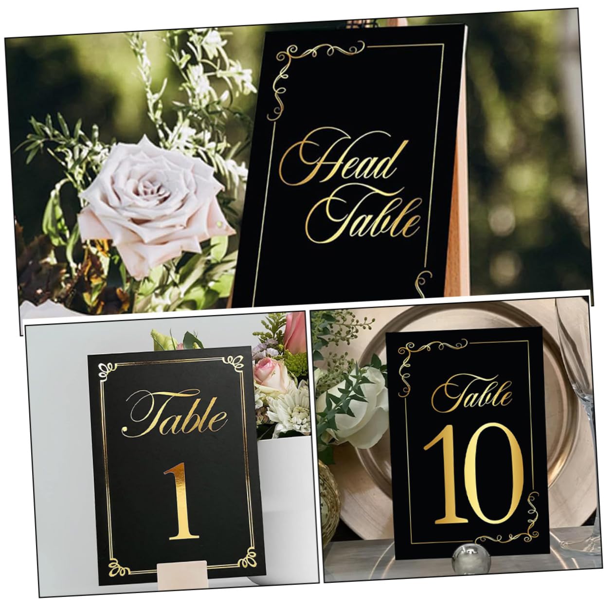 3 Sätze Hochwertige Tischkarten Für Hochzeiten Doppelseitige Platzkarten Mit Goldener Prägung Für Feiern Geburtstage Strapazierfähigem Papiermaterial 30 Stück * 3