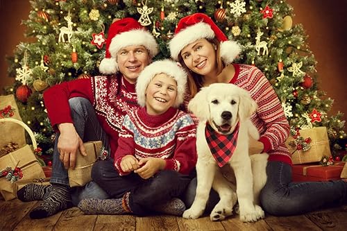 Miniatura 4 de Pañuelos para perros  2 pañuelos clásicos triangulares a cuadros para perros, pajarita, juego de pañuelos lavables para perros pequeños y medianos,