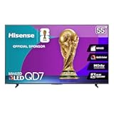 55" Class QD7 Series Mini-LED 4K UHD Smart Fire TV (55QD7QF, 2025 Model) - QLED, HDR10+, Dolby Vision, Dolby Atmos, Game Mode Plus, ALLM, Alexa Built in with Voice Remote, Streaming TV, Black