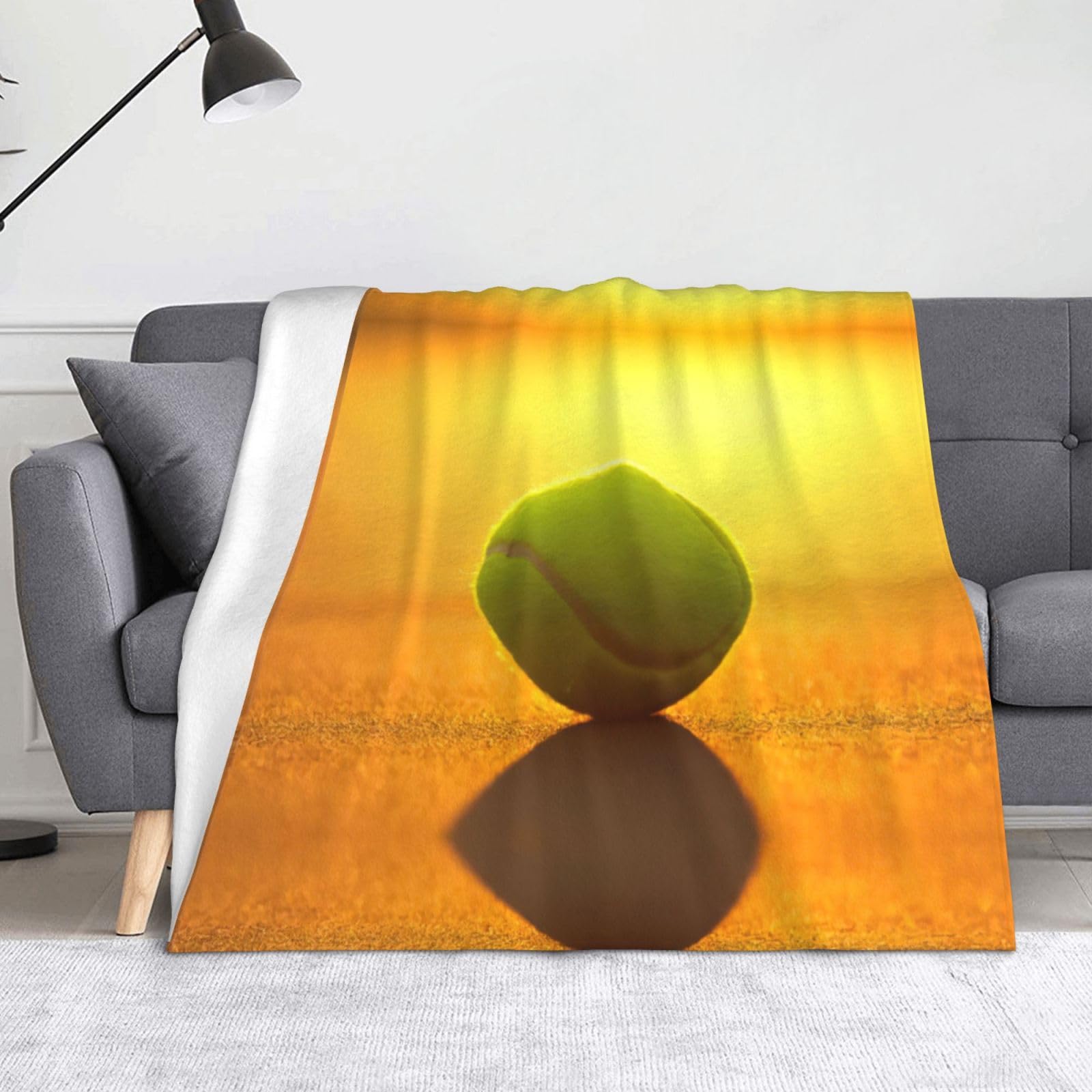 Couverture flanelle tennis cadeau original pour Halloween