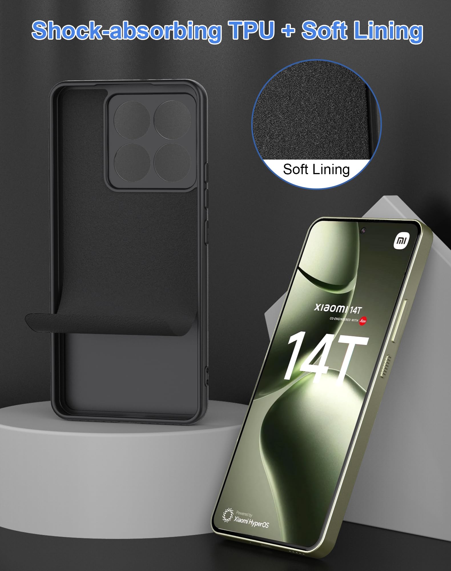Cresee Custodia per Xiaomi 15, posteriore rigida trasparente Cresee Custodia per Xiaomi 15, posteriore rigida trasparente