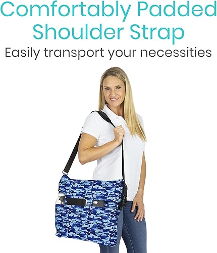 Miniatura 9 de Vive Bolsa XL para silla de ruedas, impermeable, resistente a los arañazos, doble costura, lavable a máquina, accesorio para adultos, personas