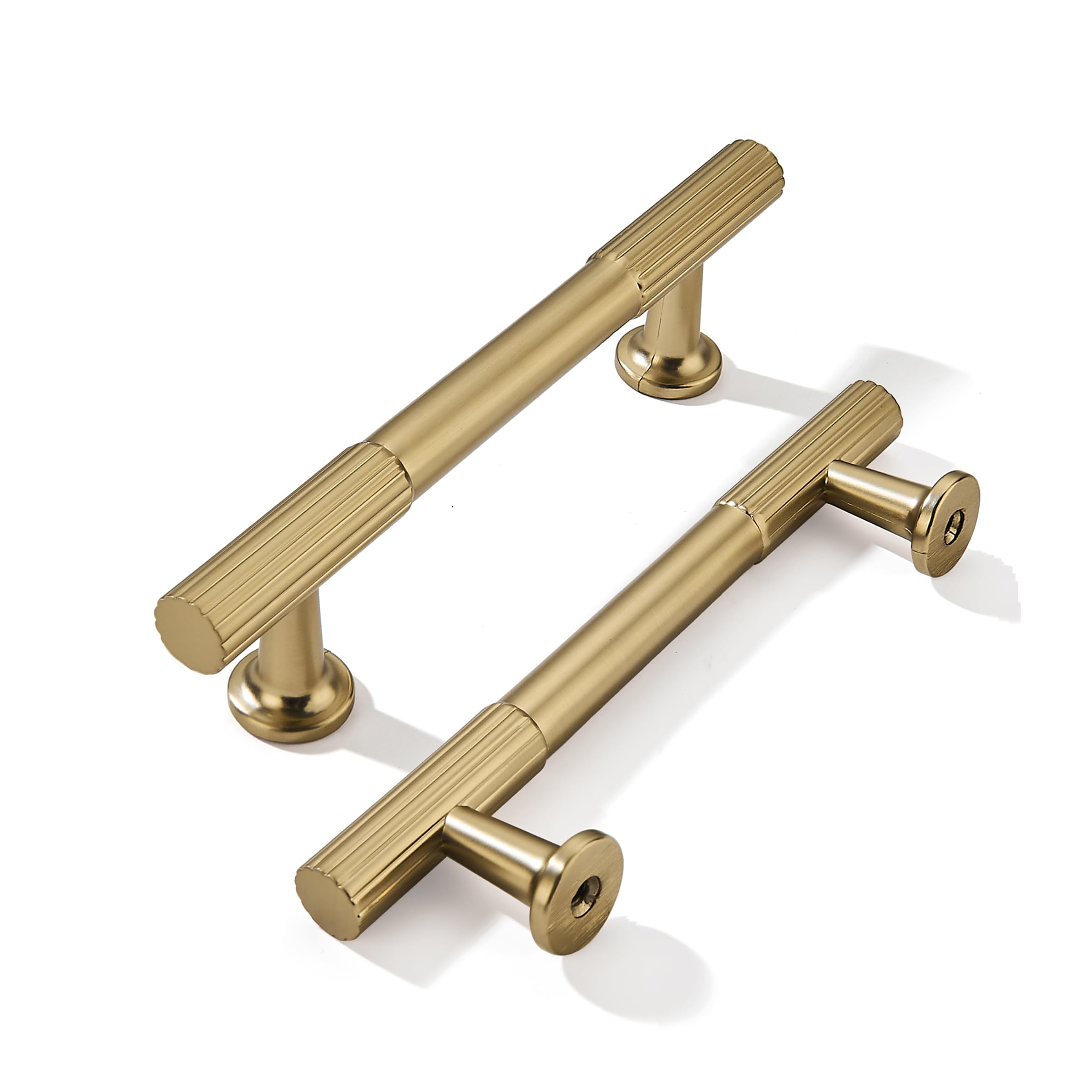 KHTUMEWARE-KH302 Champagne Bronze Cabinet Pulls CTC 4 in (102 mm) 10-Pack