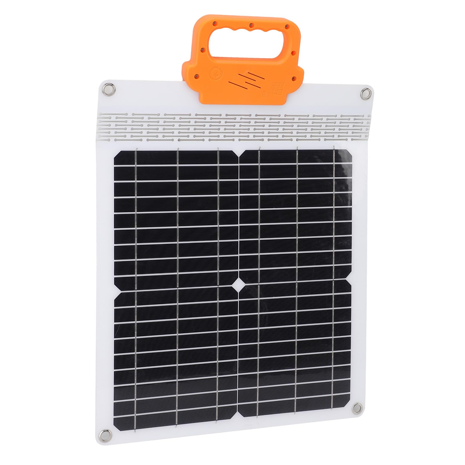 Yosoo Health Gear Kit de Panel Solar de 20 W, Cargador Solar Portátil Monocristalino con Asa, Múltiples Puertos de Carga, Cargador de Batería de Panel ABS Ligero para Camping, Viajes, Uso de