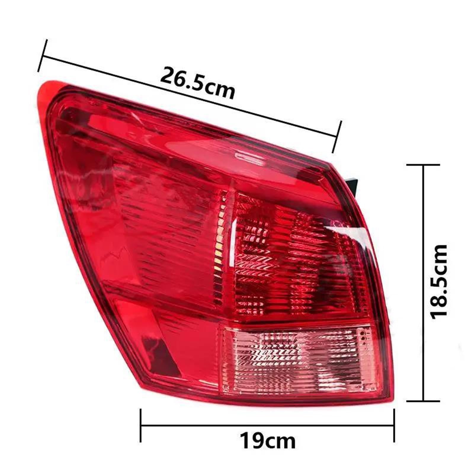 Luci Posteriori Fanale Posteriore Per NISSAN Per Qashqai J10 2007-2010 Guscio Fanale, Luce Freno Stop Indicatore Di Direzione, Luce Retromarcia Luci Posteriori Rimorchio(Esterno destro)
