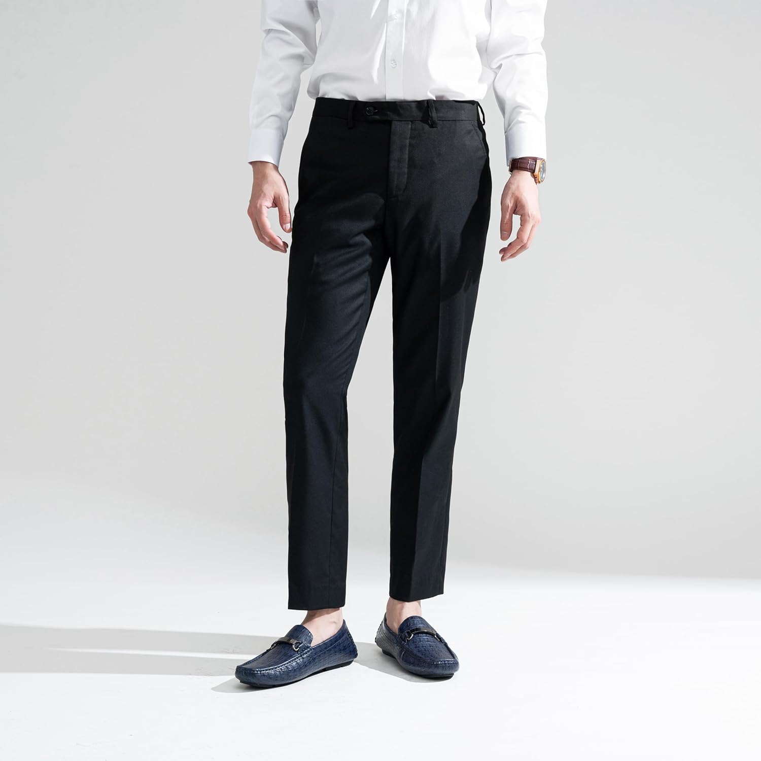 Jousen Men's Loafers Crocodile Printed Casual Loafers for Mens Slip On Shoes - Image 2