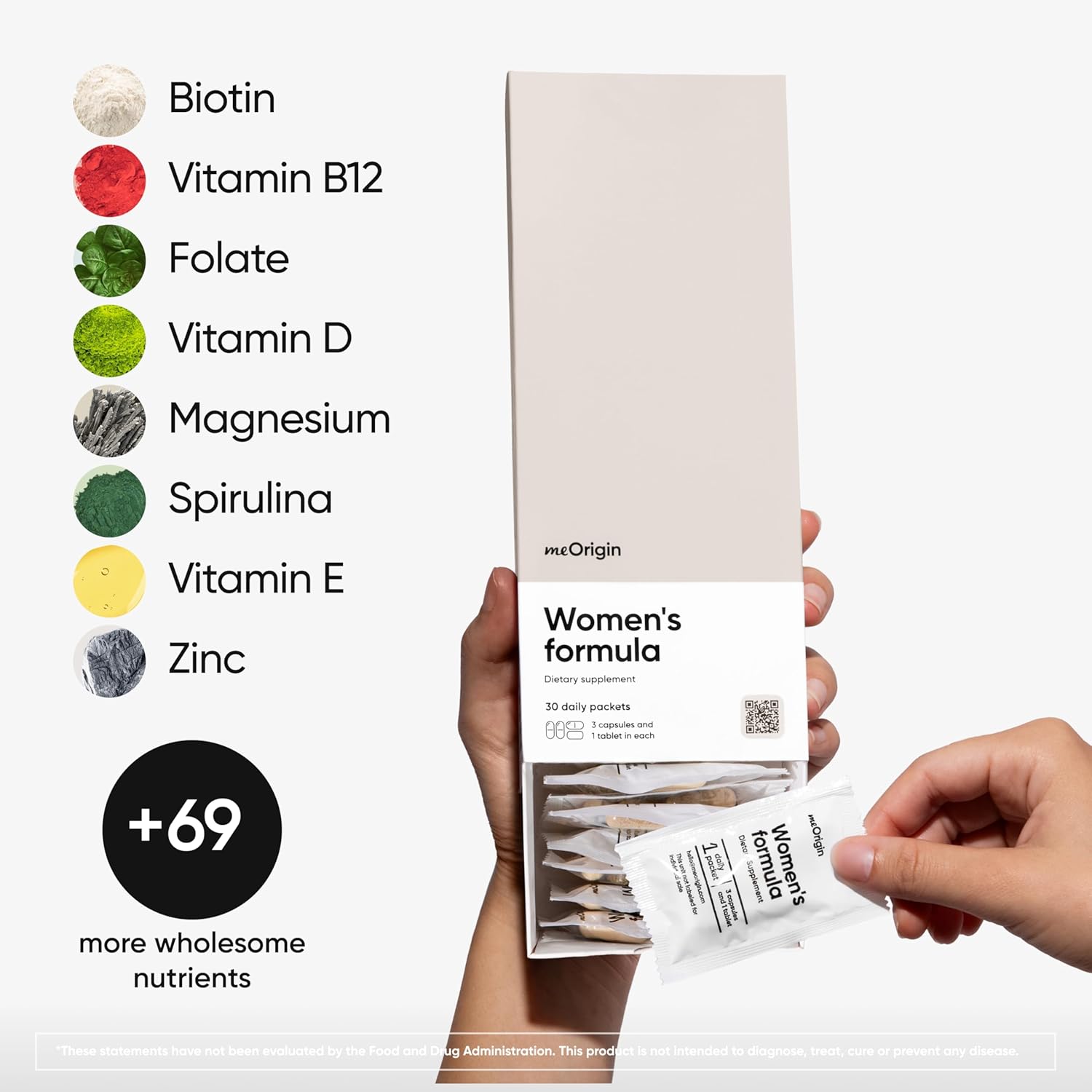 Multivitamin for Women, All-in-One Supplement Complex with Vitamin B12, A, C, Biotin, D, E, Folate, Magnesium — 77 Nutrients for Overall Women's Health, Hair & Skin, Energy, 30 Day Supply - Image 3