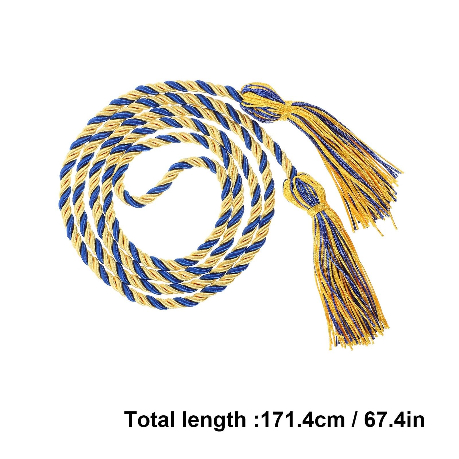 Cordón de graduación trenzado con borlas, 10 piezas para decoración de
