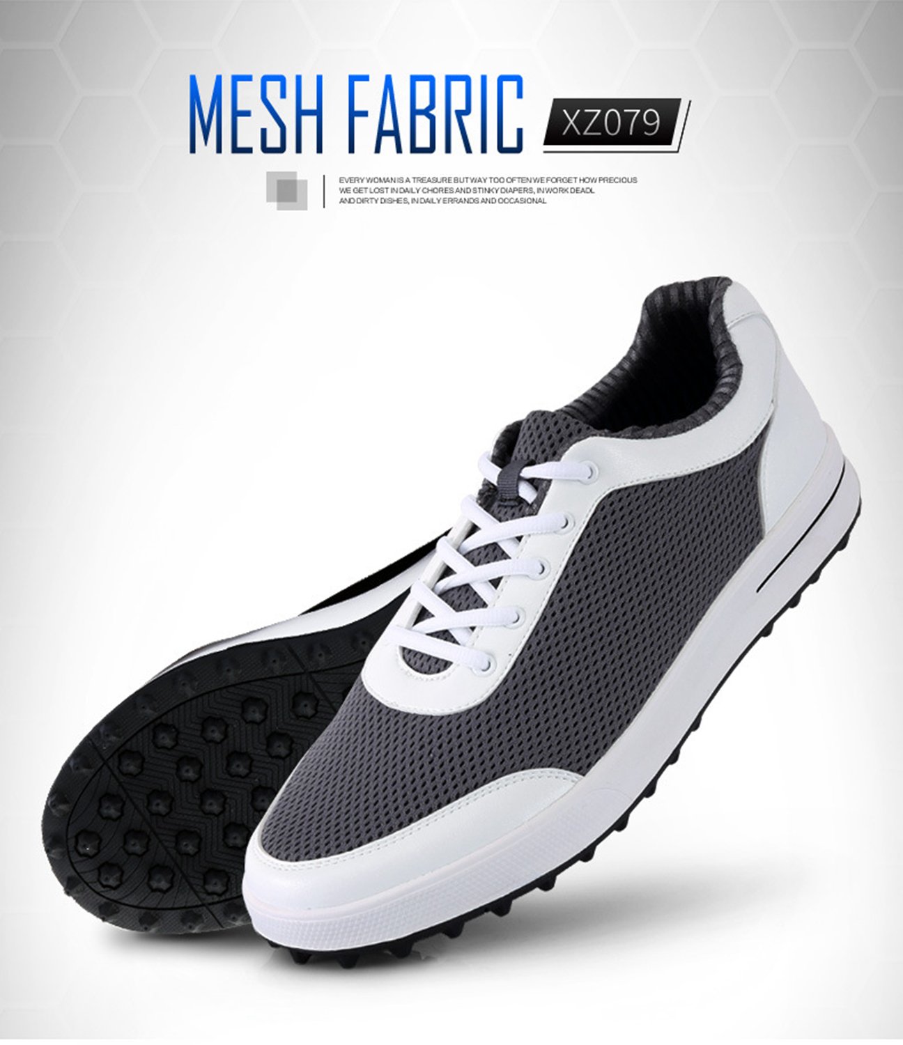 PGM Zapatos de Golf para Hombre al Aire Libre Impermeable y Antideslizante Zapatos de Golf Zapatillas Deportivas para Hombres