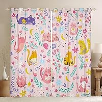 Vista 11 de Feelyou Cortinas educativas para niños, para dormitorio, colección ABC, números y formas, aprendizaje con aislamiento térmico, cortinas de ventana