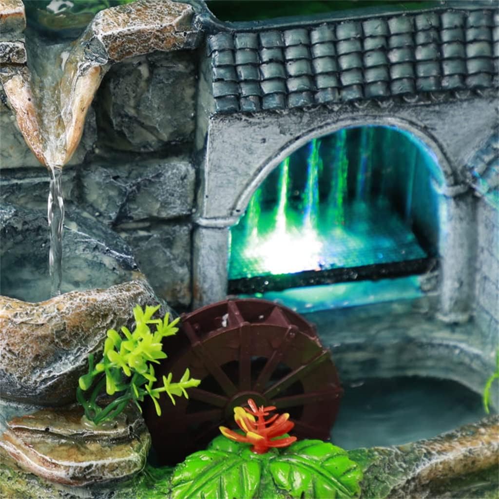 Tabletop Fountain Rockery Waterfall Desktop Mini Crafts Gift Atomizing Humidifier Home Office image 5