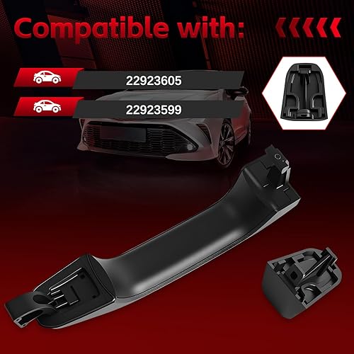 Miniatura 6 de FAERSI Manijas de puerta exteriores exteriores traseras izquierda derecha reemplazos para Chevrolet Silverado 2014 2015 2016 2017 2018, 2014-2018,