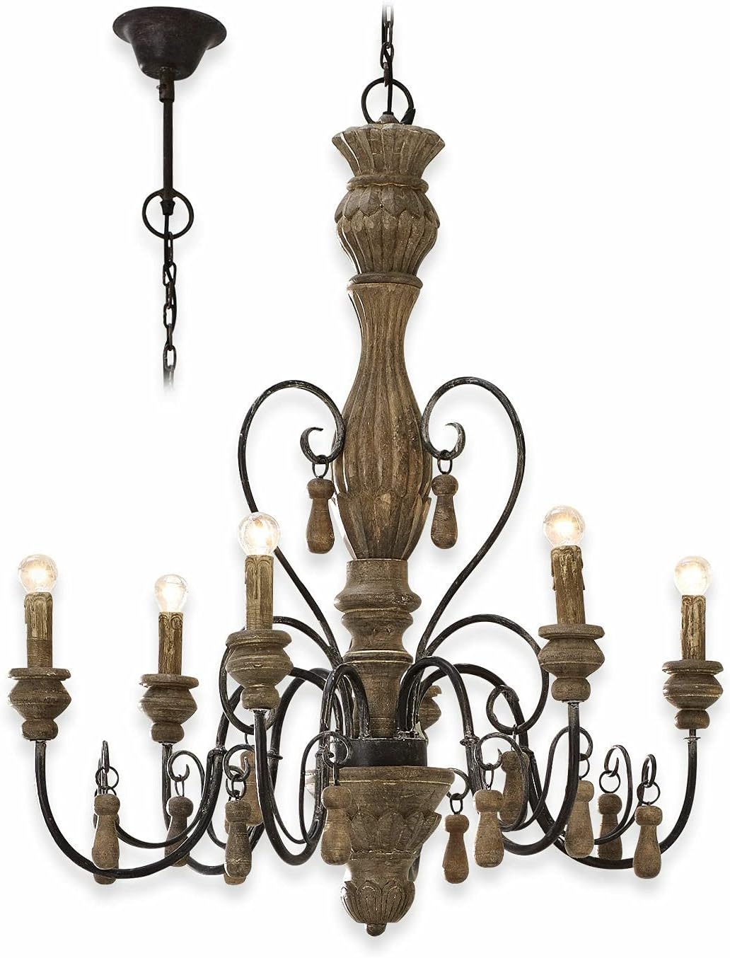 Table à Manger 130 Cm En Manguier Et Fer - Stockholm | Maison Et Styles