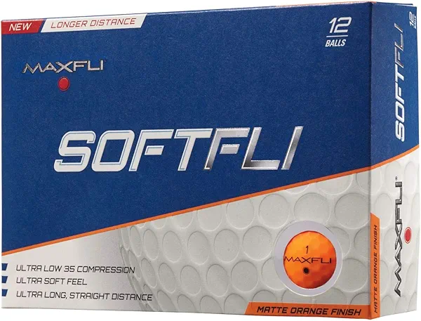 Maxfli SoftFli Matte Golf Balls – Orange