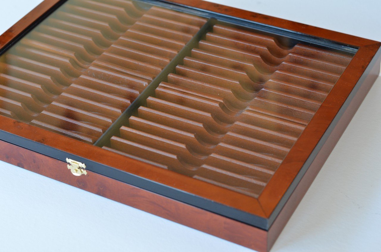 Buy ThiersIssard Deluxe Elm Straight Razor Storage Display Case, 28