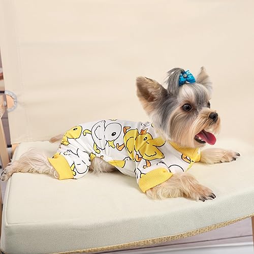 Miniatura 6 de Pijamas para perros pequeños, hembras y niños, suaves y lindos pijamas para mascotas, para otoño e invierno, cálidos, ropa para mascotas, overoles