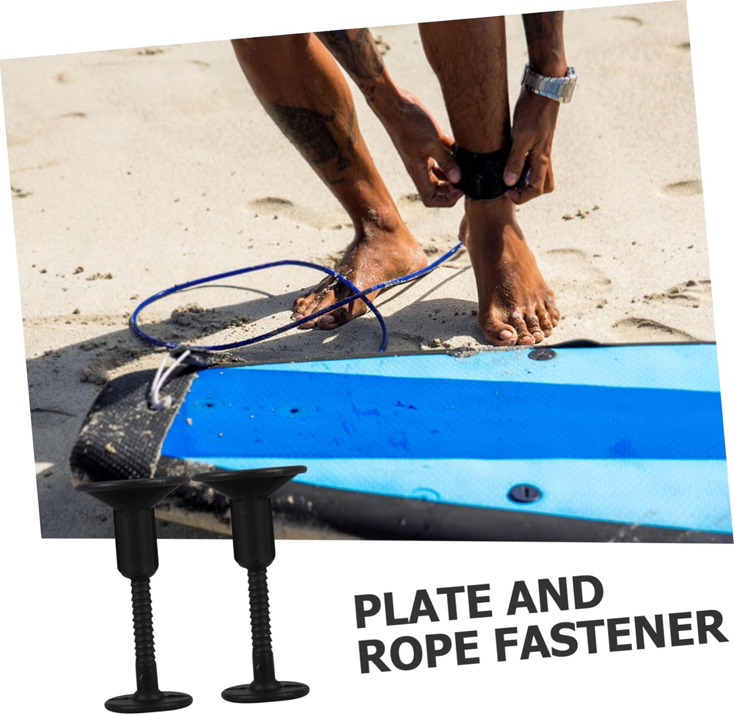 VICASKY Foot Rope Buckle for Surfing Surfboard Foot Rope Surf Rope Plug Board Ankle Strap Leashes Foot Buckle