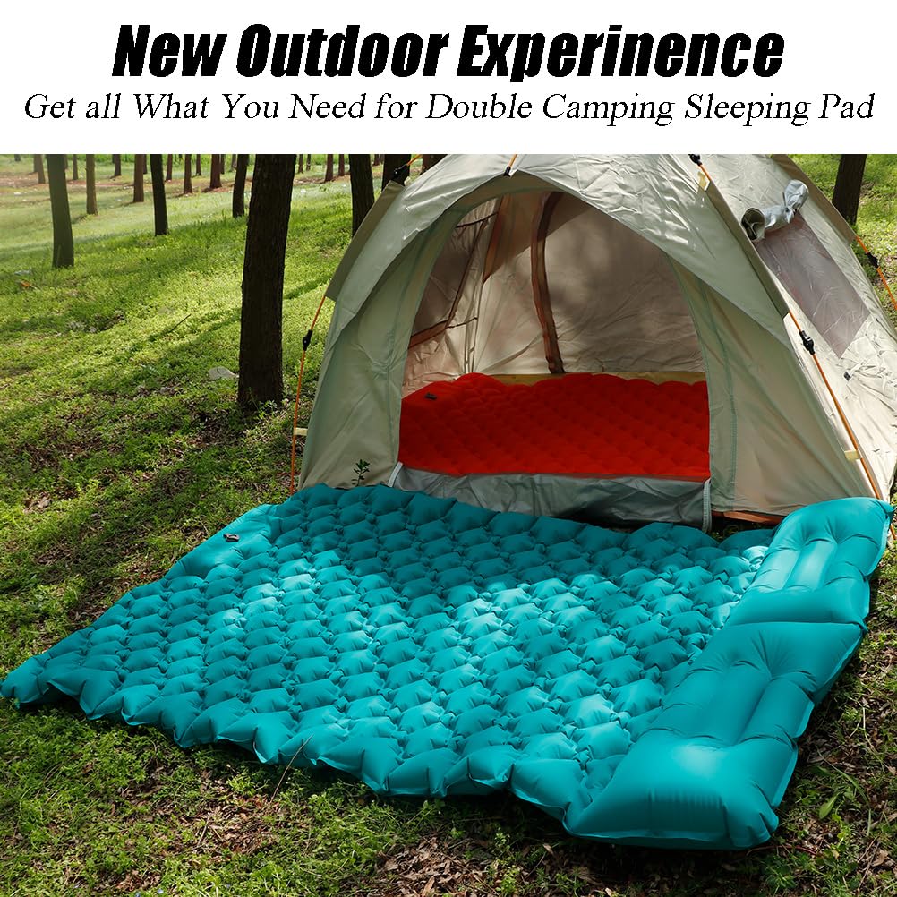 icepac Sleeping Pad Ultralight Inflatable Sleeping Pad for Camping?Built-in Pump, Ultimate for Camping, Hiking,Lightweight Inflatable Sleeping pad