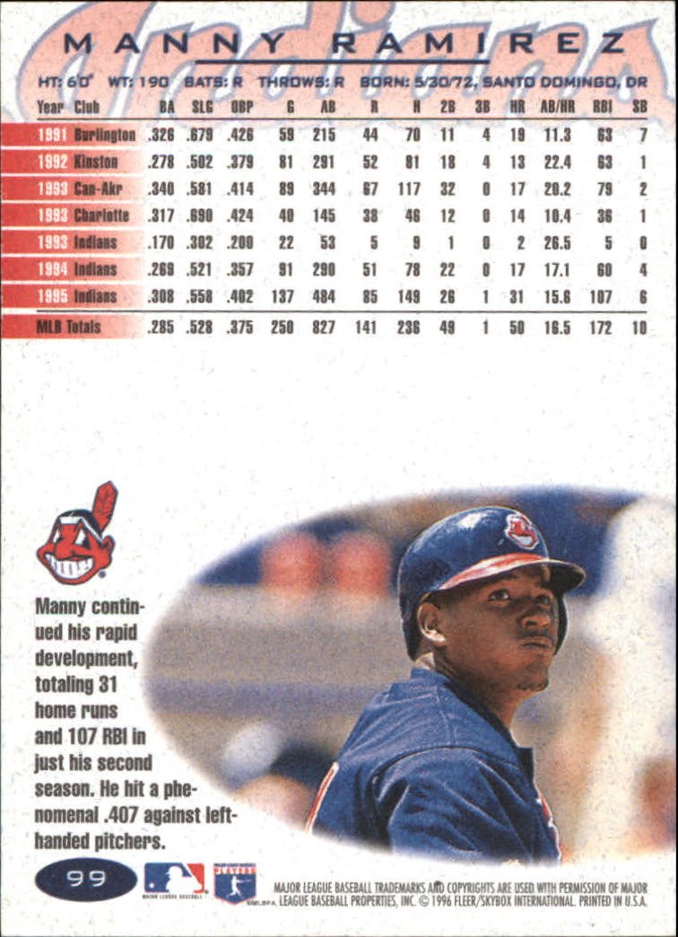 その他 Fleer Brilliants Pulsars Manny Ramirez 1999 Fleer Brilliants Shining Stars Baseball Cards - The
