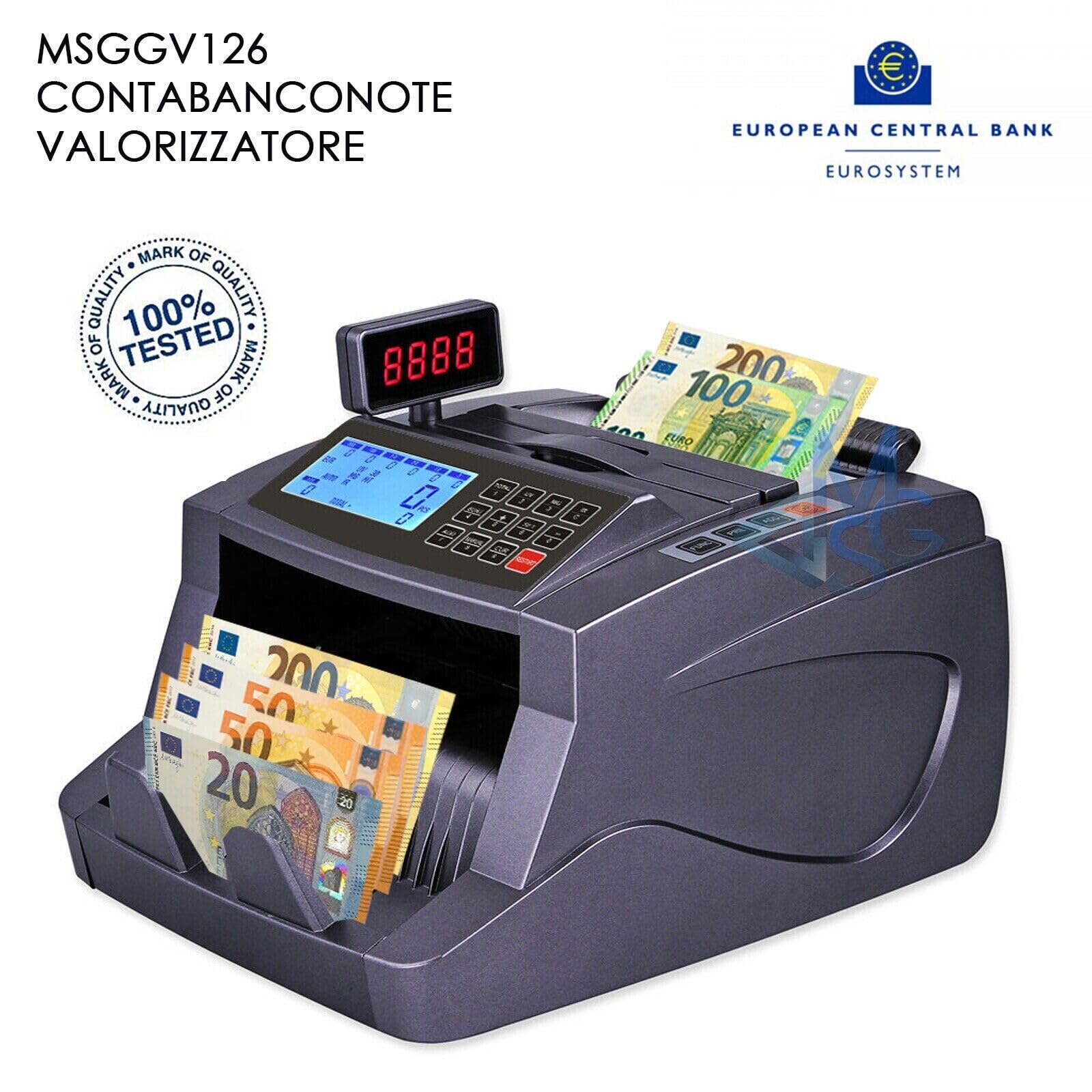 Valorizzatore Contabanconote Rilevatore Soldi Falsi Conta Banconote Miste