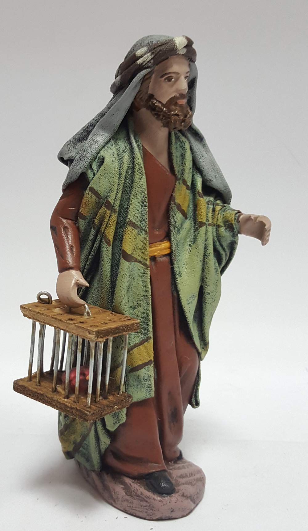 Pastor con pájaro enjaulado, para Figuras de 14 cm