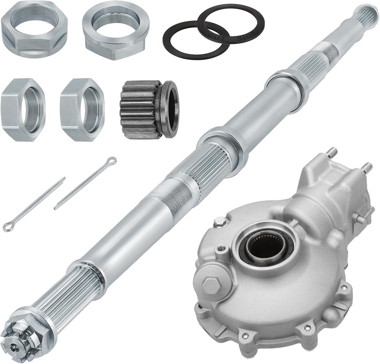 JAVIK Rear Wheel Axle Shaft Kit & Differential Final Gear Box for Honda ATV FourTrax 300 TRX300 TRX300FW 2x4 4x4 1993-2000