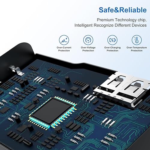 Miniatura 3 de Cargador tipo C de carga rápida, paquete de 3 bloques de carga USB C para teléfono Android y cable de carga de 6 pies, para Samsung Galaxy S10