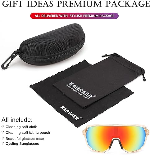 Miniatura 5 de Karsaer Vsion - Lentes de sol de una pieza con montura grande estilo años 80 y 90, visera deportiva para jóvenes y niños