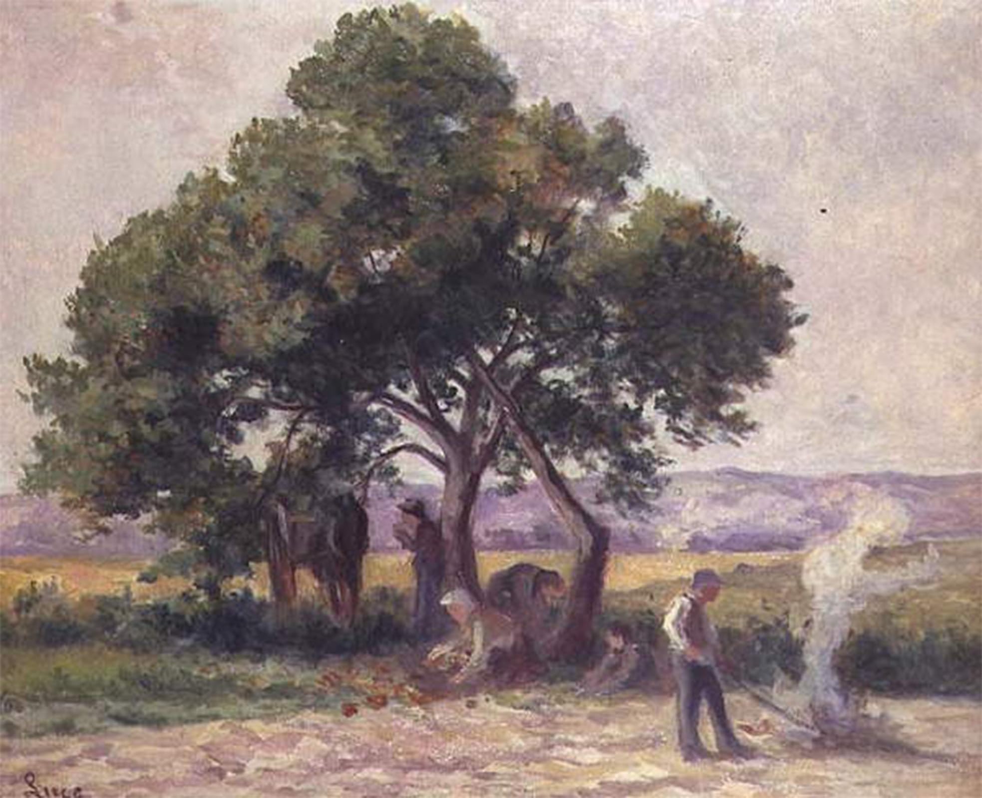 SERENDIPITP Vintage Wall Art Canvas Nordic Poster Canvas Print Picture the fruit Trees by Maximilien Luce Wall Art Poster for Home Decor 60x90cm